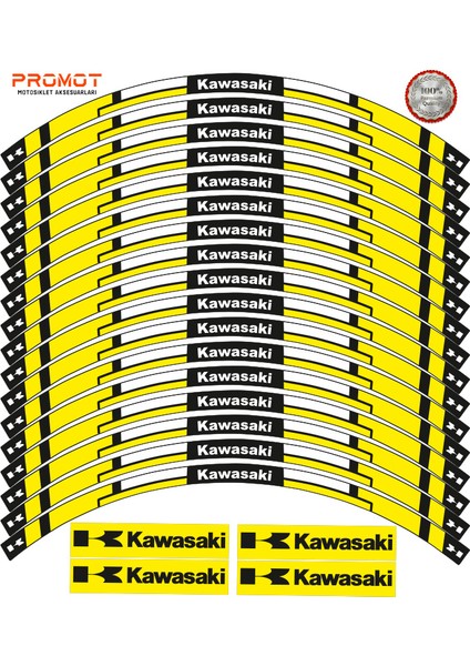 Kawasaki Uyumlu Jant Şeridi 6