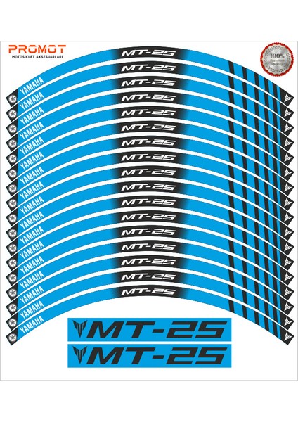 Yamaha MT25 Uyumlu Jant Şeridi 2