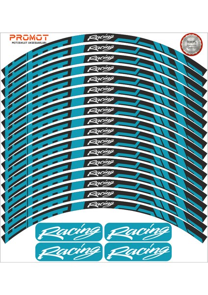 Racing Tasarımlı Jant Şeridi 5