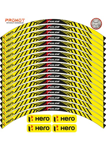 Hero x Pulse Uyumlu Jant Şeridi 5