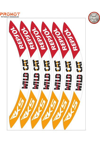 Rks Wildcat Uyumlu Jant Şeridi 2