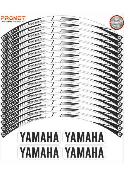 Yamaha Uyumlu Jant Şeridi 3