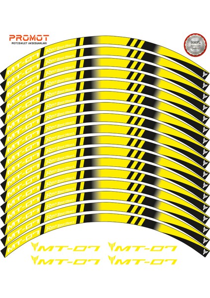 Yamaha mt 07 Uyumlu Jant Şeridi 6