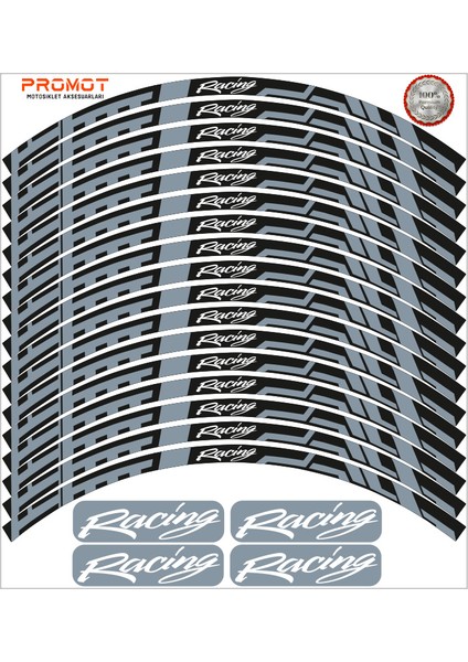 Racing Tasarımlı Jant Şeridi 7