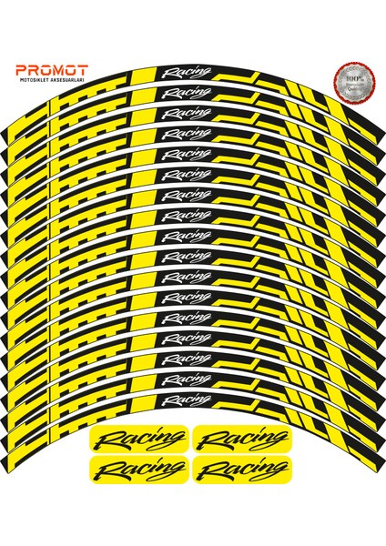 Racing Tasarımlı Jant Şeridi 8