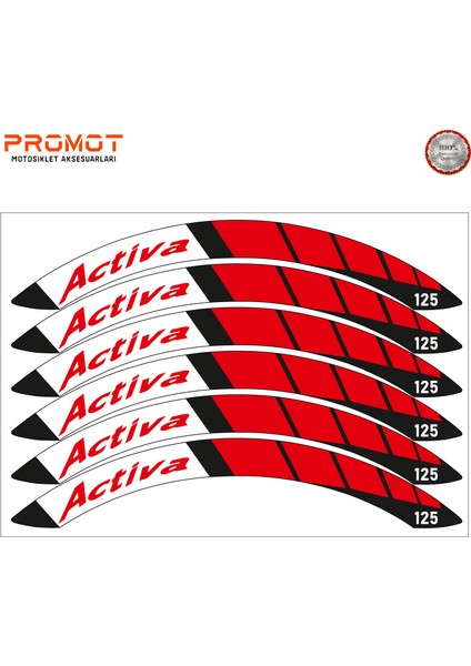 Honda Activa Uyumlu Jant Şeridi 3