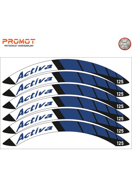 Honda Activa Uyumlu Jant Şeridi 4