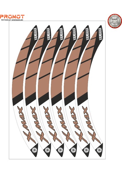 Yamaha Xmax Uyumlu Jant Şeridi 5