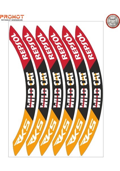 Rks Wildcat Uyumlu Jant Şeridi 1