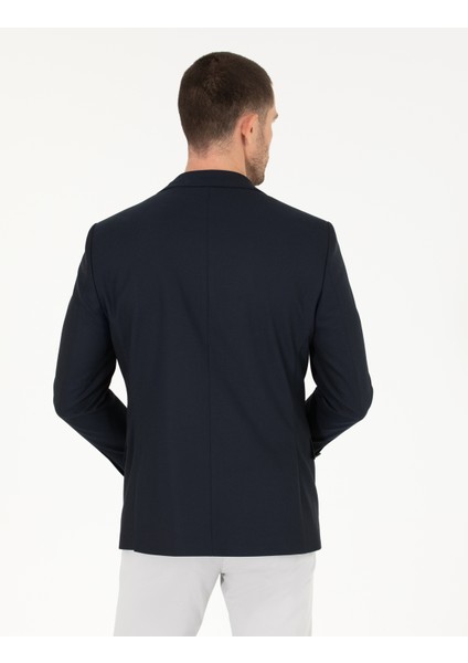 Erkek Lacivert Slim Fit Blazer Ceket 50275546-VR033