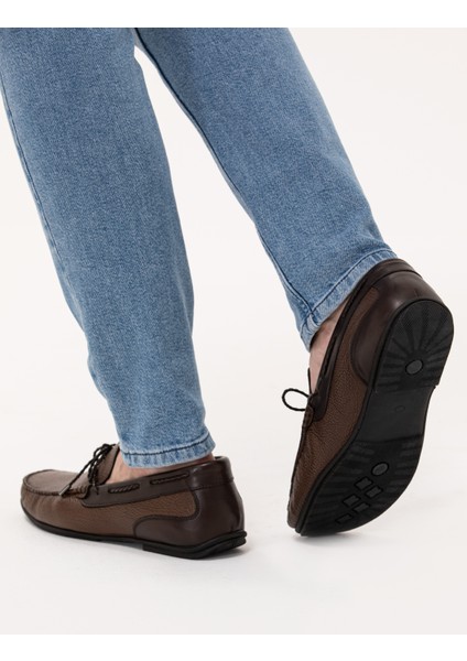 Erkek Kahverengi Loafer Ayakkabı 50267886-VR029 fiyatları