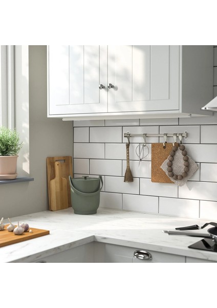 Farmarkvast Çöp Kutusu, Gri-Yeşil, 4 Lt modelleri