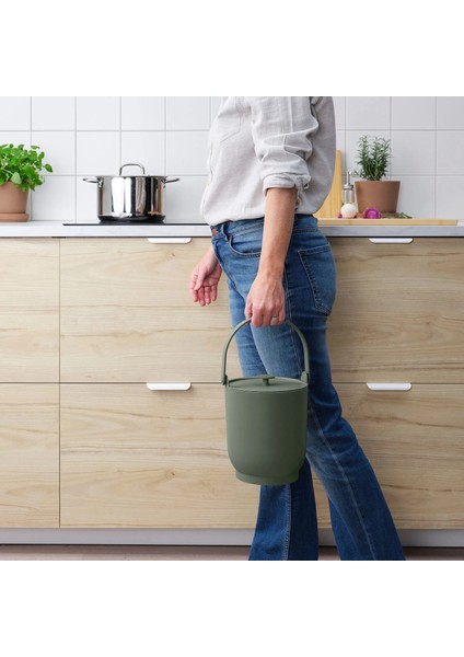 Farmarkvast Çöp Kutusu, Gri-Yeşil, 4 Lt fırsatları