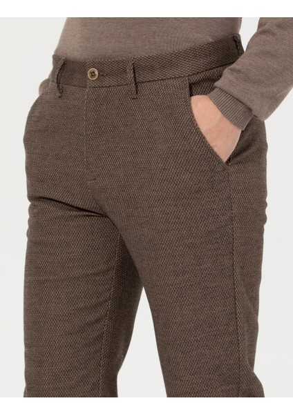 Erkek Vizon Slim Fit Kanvas Pantolon 50259776-VR052 indirimleri