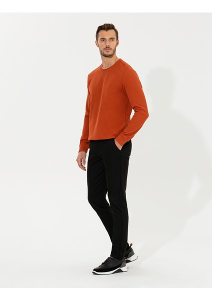 Erkek Siyah Slim Fit Kanvas Pantolon 50255155-VR046 modelleri