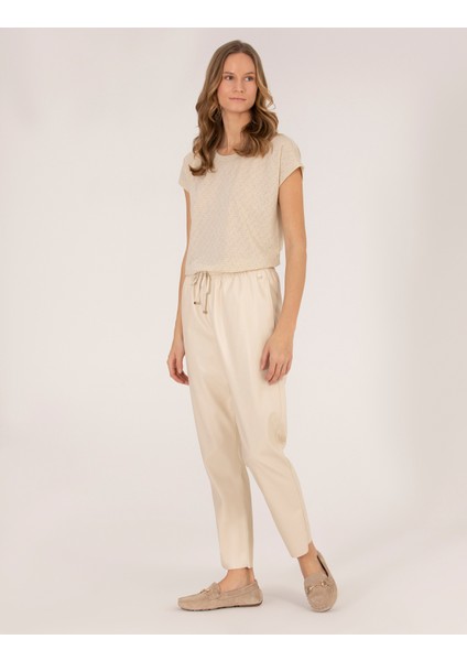 Kadın Krem Carrot Fit Pantolon 50263163-VR071 modelleri