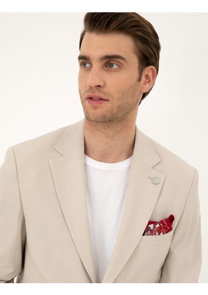 Erkek Bej Slim Fit Takım Elbise 50288787-VR011 fiyatları