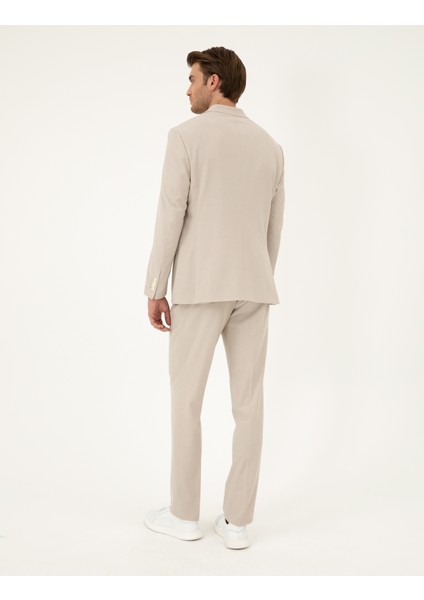 Erkek Bej Slim Fit Takım Elbise 50288787-VR011 indirimleri