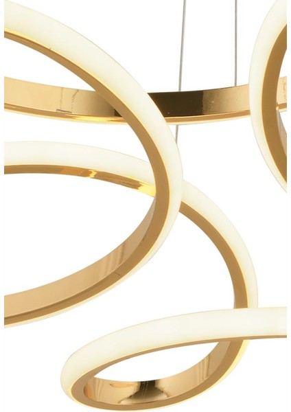 Istanbul Avize Megie Ledli Üç Renk Gold Lüx Modern Avize fiyatları