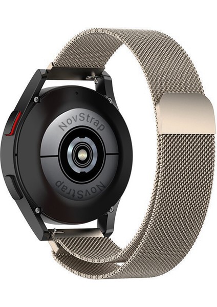 Samsung Galaxy Watch 7 Fe 4 5 Pro 6 Classic 40 42 43 44 45 46 47 Mm Uyumlu Kordon Metal Hasır 20mm