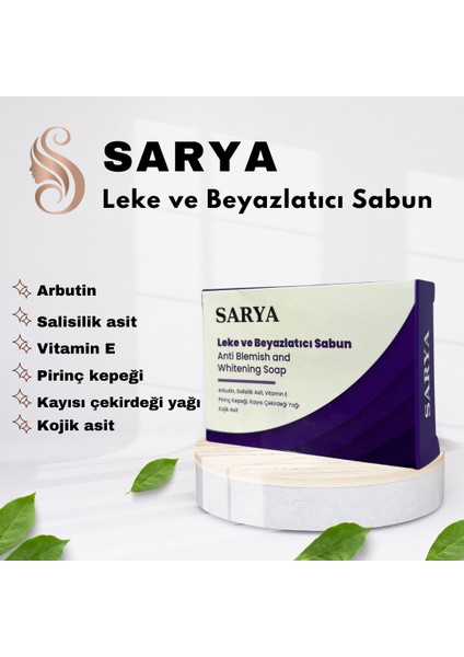 ve Beyazlatıcı Sabun 100 gr (Arbutin, Salisilik Asit, Kojik Asit, Vitamin E)