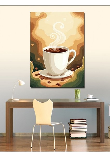 Kanvas Tablo Buharlı Kahve Fincanı fiyatları