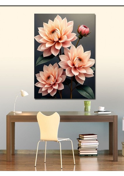 Kanvas Tablo Pembe Çiçek Buketi fiyatları