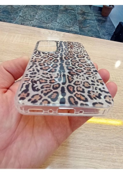 Samsung Galaxy A15 Leopar Desen Hologramlı Kılıf Darbe Korumalı Kapak