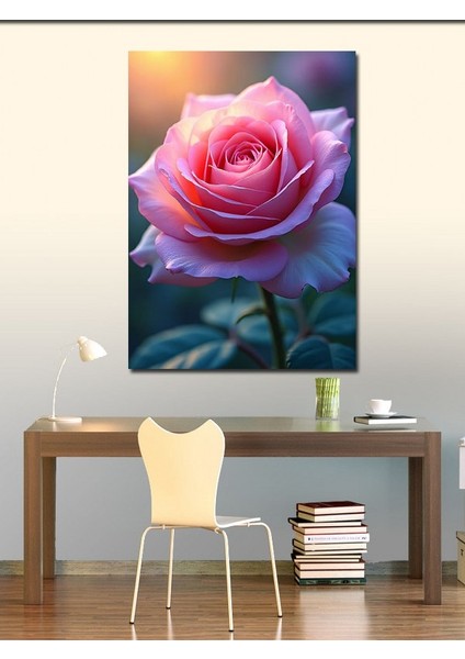 Kanvas Tablo Pembe Gül Çiçeği fiyatları
