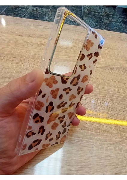 Samsung Galaxy S23 Ultra Leopar Desen Hologramlı Kılıf Darbe Korumalı Kapak fiyatları