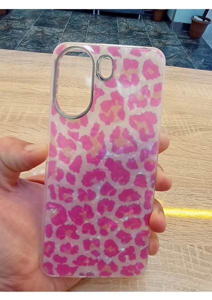 Xiaomi Redmi 13C 4g Leopar Desen Hologramlı Kılıf Darbe Korumalı Kapak