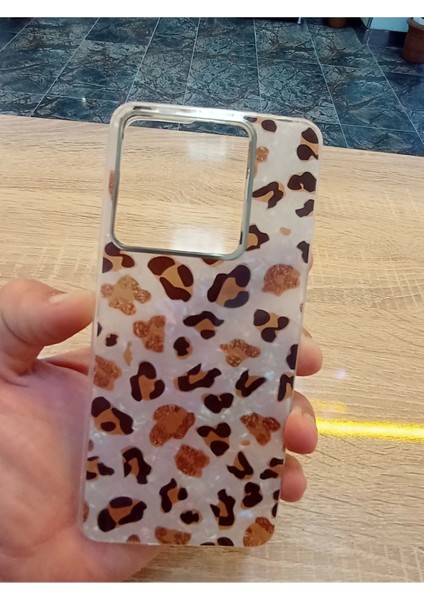 Xiaomi Redmi Note 13 Pro 5g Leopar Desen Hologramlı Kılıf Darbe Korumalı Kapak