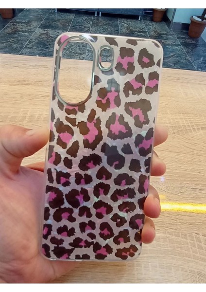 Xiaomi Redmi 13C 4g Leopar Desen Hologramlı Kılıf Darbe Korumalı Kapak