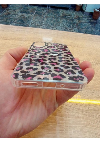 Xiaomi Redmi 13C 4g Leopar Desen Hologramlı Kılıf Darbe Korumalı Kapak