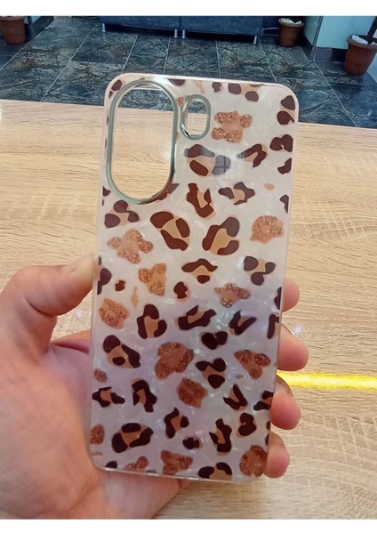 Xiaomi Redmi 13C 4g Leopar Desen Hologramlı Kılıf Darbe Korumalı Kapak