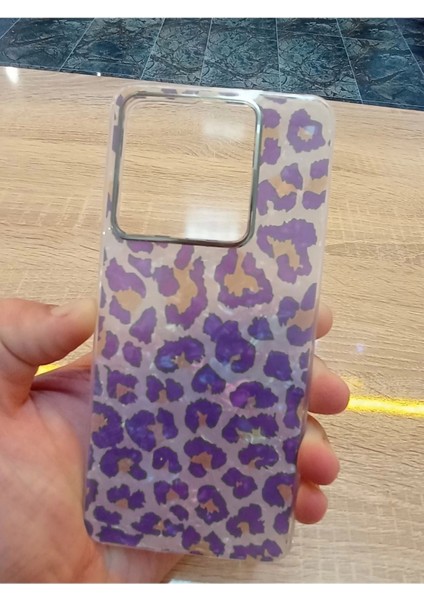 Xiaomi Redmi Note 13 Pro 5g Leopar Desen Hologramlı Kılıf Darbe Korumalı Kapak
