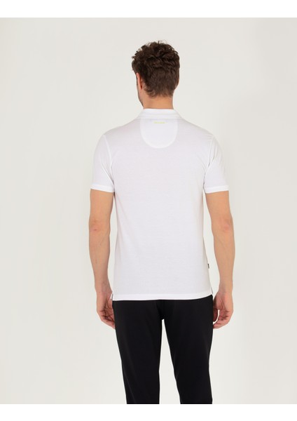 Erkek Beyaz Slim Fit Göğüs Baskılı Polo Yaka Tişört 50264720-VR013 indirimleri