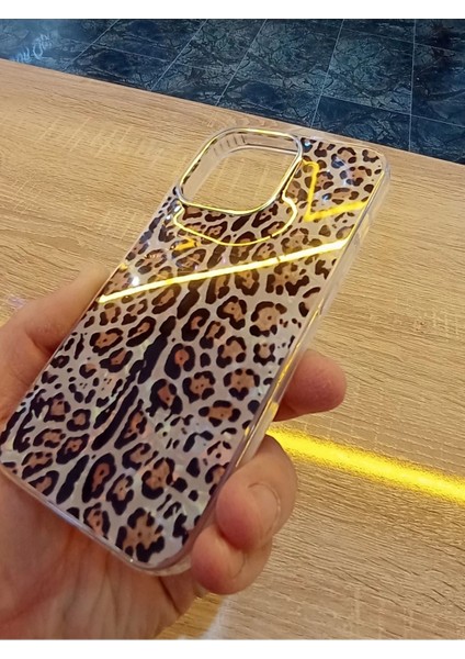 Apple iPhone 13 Pro Leopar Desen Hologramlı Kılıf Darbe Korumalı Kapak modelleri