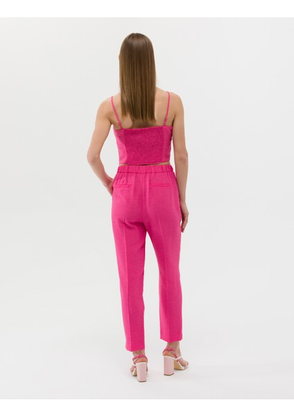 Kadın Fuşya Kumaş Pantolon 50262600-VR023 fırsatları