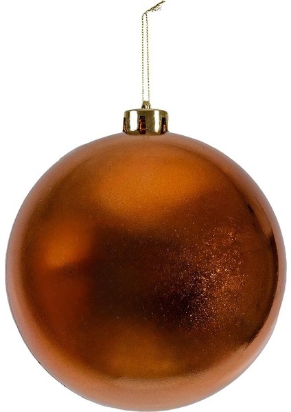 Yılbaşı Süsü Parlak Top Bronz 20 Cm