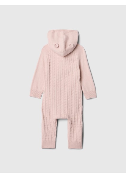 Bebek Pembe Cashsoft Cable Örgü Tulum modelleri