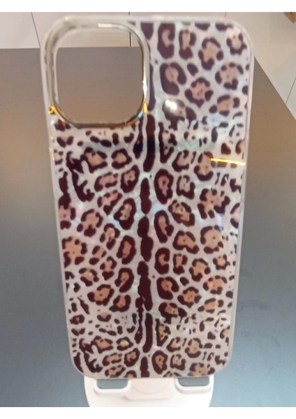 Apple iPhone 11 Pro Uyumlu Leopar Desen Hologram Kapak Darbe Korumalı Kılıf