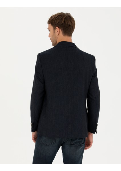 Erkek Lacivert Ekstra Slim Fit Blazer Ceket 50274820-VR033 indirimleri