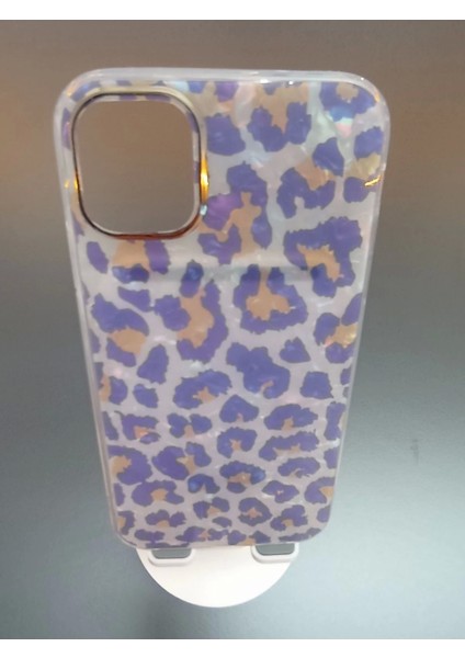 Apple iPhone 13 ve Apple iPhone 14 Uyumlu Leopar Desen Hologram Kapak Darbe Korumalı Kılıf indirimleri