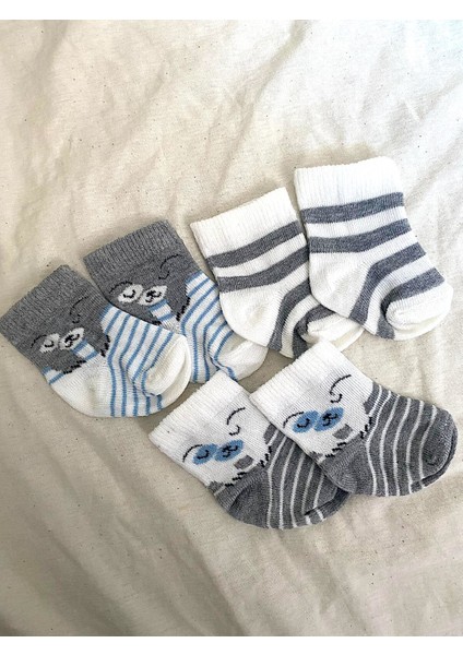 Life Home Collection Milays Baby Kids Erkek Bebek Pamuklu Çorap 0-3 Ay
