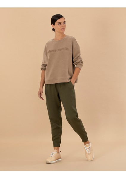 Kadın Kahverengi Carrot Fit Kumaş Pantolon 50273098-VR238 modelleri