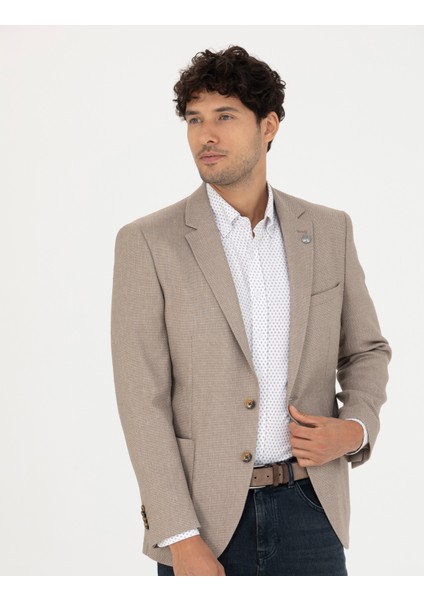 Erkek Açık Kahverengi Ekstra Slim Fit Spor Ceket 50277317-VR002 modelleri