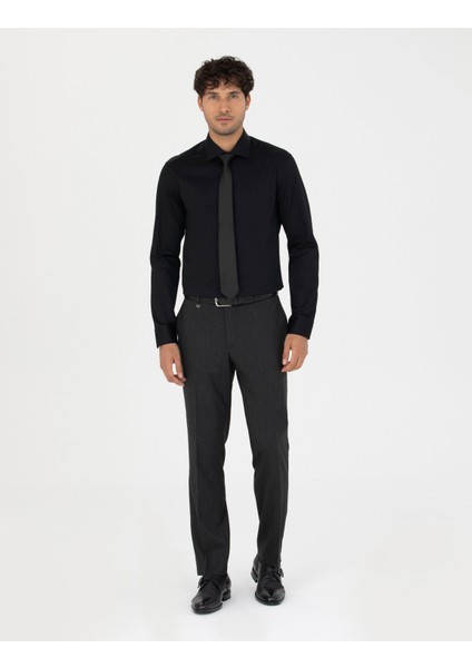 Erkek Antrasit Slim Fit Kumaş Pantolon 50277312-VR006