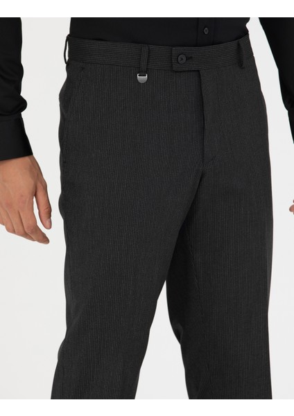 Erkek Antrasit Slim Fit Kumaş Pantolon 50277312-VR006 indirimleri