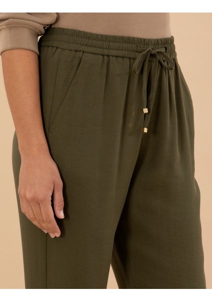 Kadın Kahverengi Carrot Fit Kumaş Pantolon 50273098-VR238 indirimleri